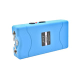 jolt mini stun gun with usb charging flashlight and belt clip color teal