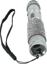 small tactical stun flashlight with military‑grade aluminum body and rhinestone‑accented grip