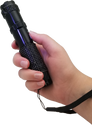 rechargeable JOLT RhineStun stun flashlight with bright LED head and no‑slip black rhinestone handle