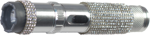 JOLT RhineStun 75,000,000 volt stun flashlight with rhinestone grip and compact aluminum body