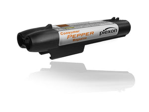 JPX 2 two‑shot OC magazine displayed with paired nozzles and molded black casing.