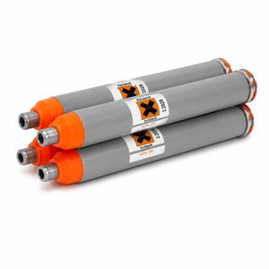 JPX 4 LE replacement OC cartridge set with four primer-fired cartridges, UV marking dye, and 23-foot defensive range for compatible JPX 4 pepper spray guns.