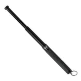 police force 12 inch expandable steel baton with keyring, rubberized grip, and nylon holster