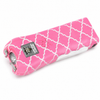 Ladies Choice stun gun shown with a decorative quatrefoil pattern across the body in a compact, curved design.