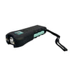 Close view of the teal Ladies Choice stun gun featuring decorative accent markings on its casing.