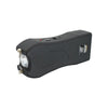 Life Guard 16.5 Million Volt rechargeable stun gun with ergonomic rubberized grip, LED flashlight, built-in charger, disable pin, and belt holster.