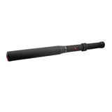 Close‑up of the Lightning Rod stun baton showing its control buttons along the textured handle, including power and activation switches.