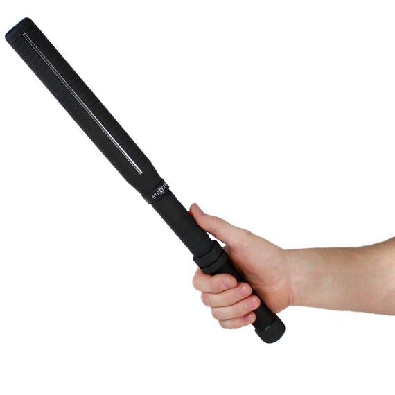 Streetwise Lightning Rod 7 Million Volt 18-inch rechargeable stun baton with LED flashlight and Grab Guard protection.