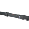 Side view of the Lightning Rod stun baton showing its metal electrode bars along the front edge of the device.