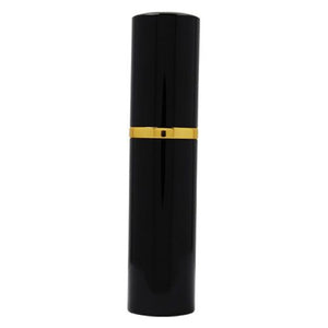 lipstick‑style pepper spray canister shown upright with cap on