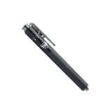 closed‑position view of the 16‑inch automatic expandable baton showing reinforced steel body and compact size