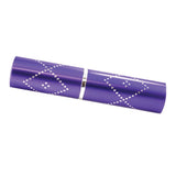 small stun gun with discreet perfume‑bottle housing color purple