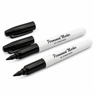 Streetwise Permanent Marker Self-Defense Pen 2 Pack with carbon fiber striking tips.