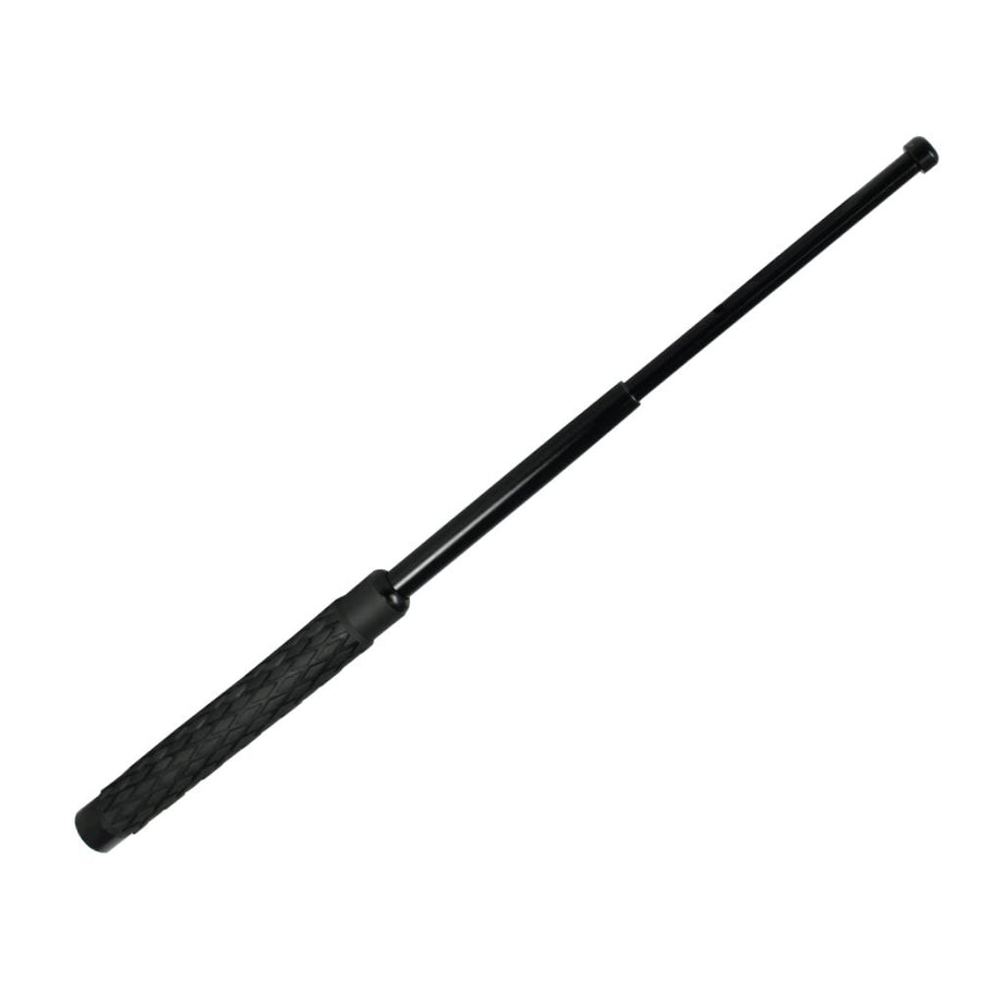 Police Force 21 inch expandable steel baton with rubberized handle and nylon holster