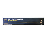 Police Force tactical baton featuring rubberized handle and heavy‑duty belt holster shown packaged inside manufacturer packaging ready for shipping