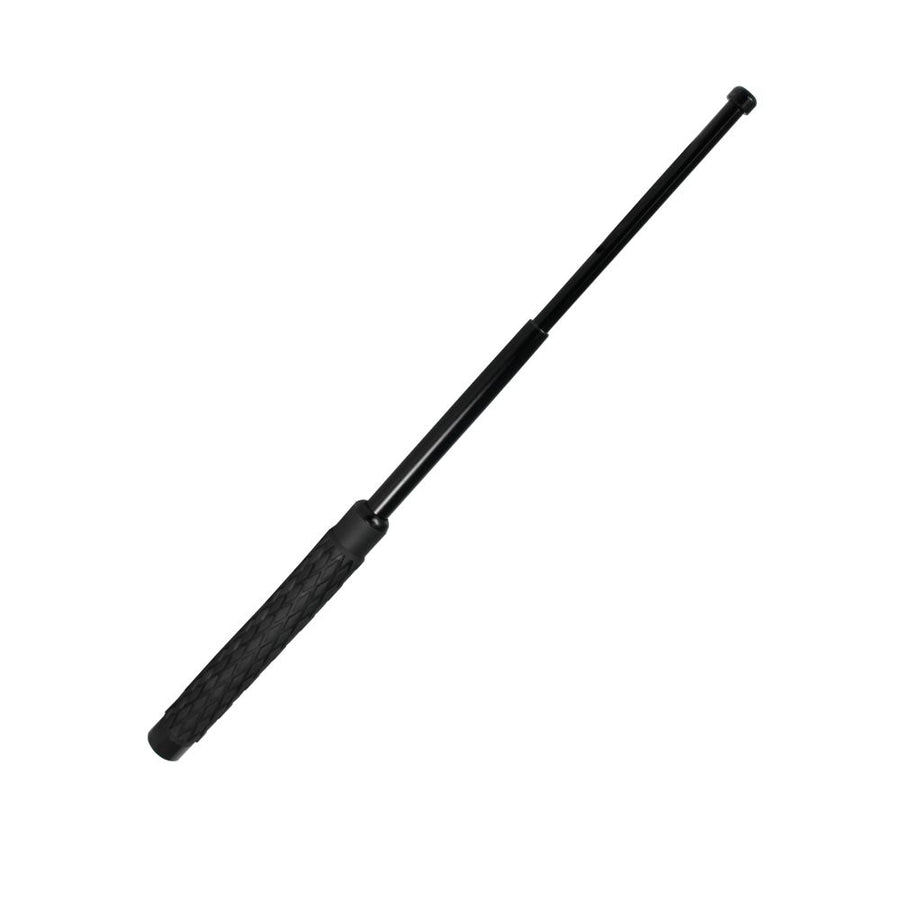 Police Force 26 inch expandable steel baton with rubberized handle and heavy-duty nylon belt holster