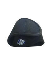 reinforced stitching on the nylon pouch shown in detail