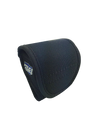 black nylon handcuff holster with velcro flap shown from the front