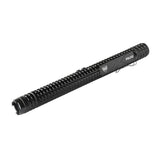 Police Force Tactical 12000000 stun baton flashlight with removable rechargeable batteries and aluminum construction