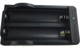 close‑up of the Police Force stun baton flashlight charger showing plug design and connection point