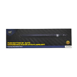 Streetwise tactical auto‑deploy baton with high‑output flashlight inside manufacturer packaging