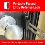 Quick Jam 2‑door blockers shown with angled view of the anti‑slip base and reinforced construction