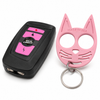 Streetwise Razor rechargeable stun gun with personal alarm and LED flashlight bundled with a My Kitty self-defense keychain for everyday personal protection.