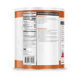 ReadyWise pancake mix label close‑up showing serving information and product details