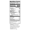 nutrition panel label close‑up on ReadyWise pancake mix #10 can