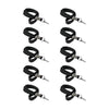 Ten replacement stun‑gun disable pins shown with attached wrist lanyards, arranged in a grouped layout.