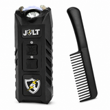 3-N-1 Safe Keeper rechargeable stun gun with comb knife self-defense bundle on white background.