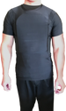 concealed‑carry ballistic shirt featuring dual holsters and internal armor pockets