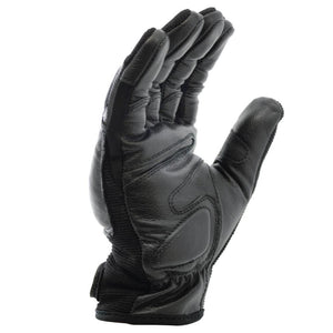 close‑up inside area showing padded leather glove