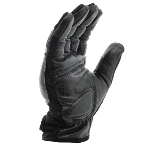 close‑up of knuckle area showing padded steel‑shot reinforcement