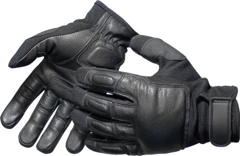 close‑up of knuckle area showing padded steel‑shot reinforcement