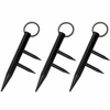 self defense key chain two prong kubotan 3 pack with colorful aluminum finish and key rings