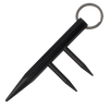 self defense key chain two prong kubotan color black