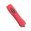 Pink Serpent stun gun shown with curved ergonomic body, front electrode prongs, and compact defensive design.