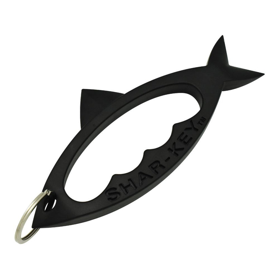 Shar‑Key self‑defense keychain shown in color of black