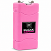 Pink Smack stun gun shown with its slim, compact body and textured grip.