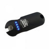 SMART stun gun from Streetwise showing the electrodes on the front with charge level lights.