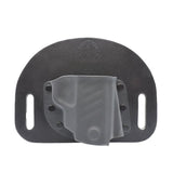 SnapSlide OWB right-handed Kydex and leather holster for TASER Pulse and Pulse+ devices.