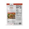 ReadyWise sealed pouch of tortilla soup mix displayed with nutrition facts close‑up and calorie per serving