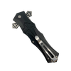 back side profile of the Knight folding knife showing aluminum handle and clip