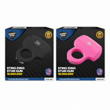sting ring stun guns matching pair shown side by side with circular activation rings.