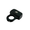 vlose‑up of black Sting Ring stun gun showing activation ring and textured grip
