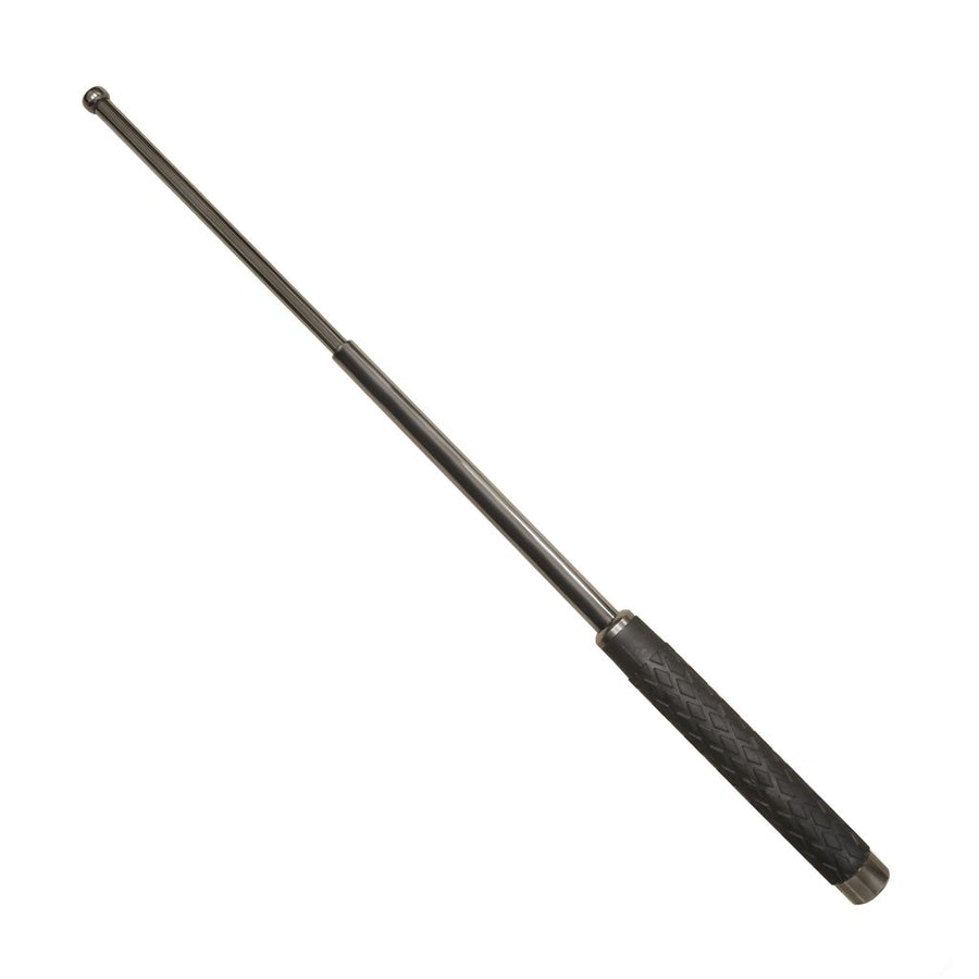 Streetwise Security 21 inch expandable steel baton with rubberized grip and nylon holster for preparedness and personal safety