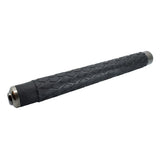 rubberized baton grip close‑up showing textured handle surface in the closed position