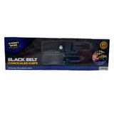 Retail box for the Streetwise belt knife featuring graphics of the belt and hidden blade along with safety and product details.