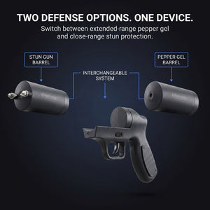 Double Defender Stun Gun and Pepper Gel Gun